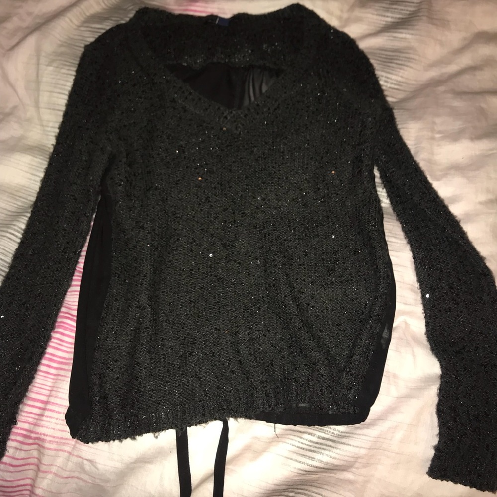 Black Sparkly AE Sweater